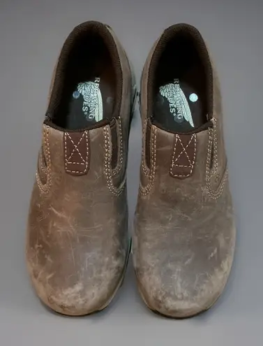 Red Wing Shoes Womens Slip On Clogs Leather Comfort Shoes Size 5 B Brown