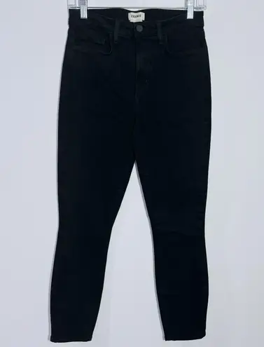 L'Agence New L’agence Margot High Rise Skinny Stretch Jeans In Black Noir Size 27