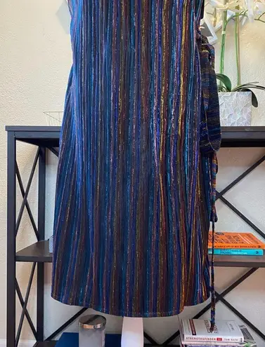 Rachel Roy RACHEL Rainbow Combo Erma Wrap Dress L