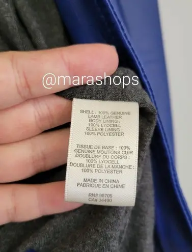 Rebecca Taylor washed leather motorcycle jacket