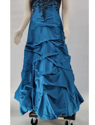 VTG Dresses by Deb Ball Gown Prom Dress Womens 9/10 Blue Pick Up Skirt Fairycore