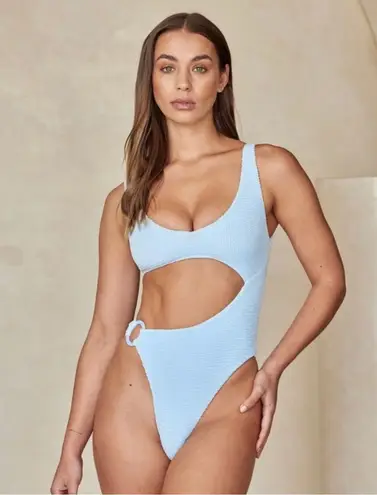 Monday Swimwear St Barths One Piece Bathing Suit Blue Size XS