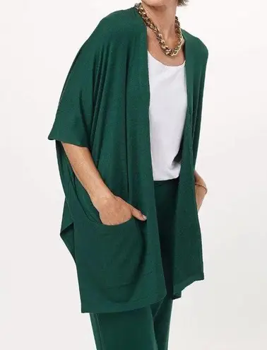 Susan Graver Weekend Petite Jersey Knit Relaxed Cardigan A399657 XLP