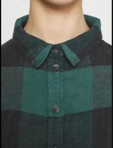 American Eagle AE Oversized Babydoll Plaid Shirt 