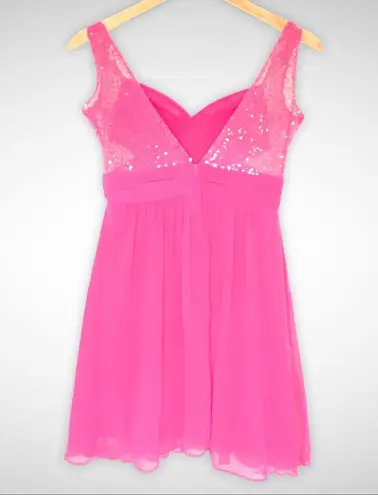 Roberta sequined pink mini dress party, prom, homecoming dress Juniors size 3