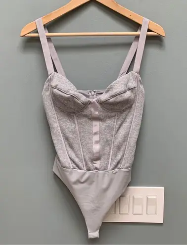 Cami NYC  Alina Bodysuit in Heather Grey Small