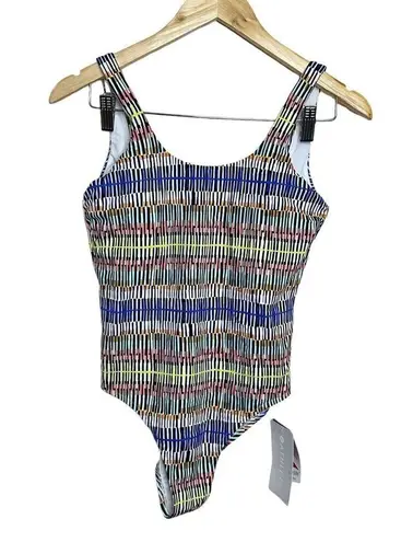 Athleta  Prismatic Surge Short One-Piece Swimwear Womens X Small Quick Dri‎