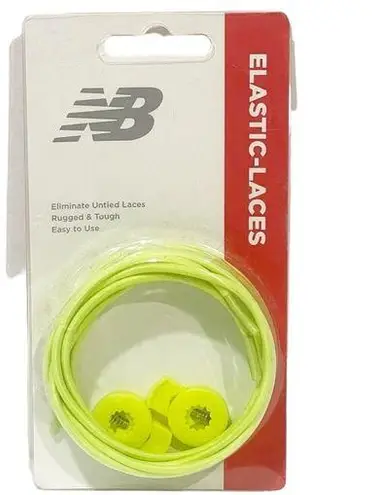 New Balance  Elastic Shoe Laces Tough Easy Quick Pair Neon Yellow NEW