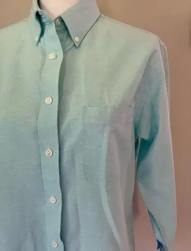 Cabin creek  Aqua Button Down | Size 12P | EUC | Discontinued