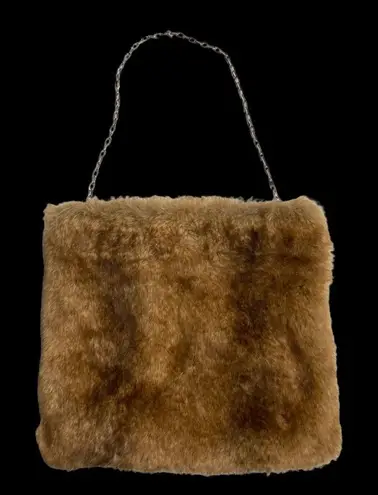 TERRY LEWIS Classic Luxuries Faux Fur Shoulder Bag Brown