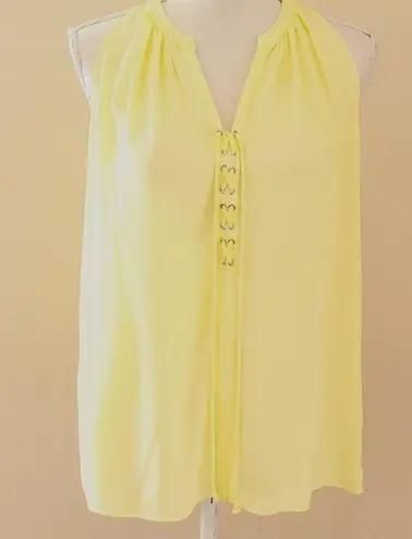 Violet+Claire  yellow halter tank size small