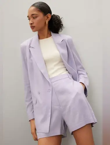 Thakoon Lilac Linen Blazer Purple Size 8