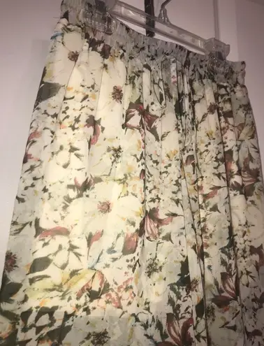 Sheer Floral Pants Multiple