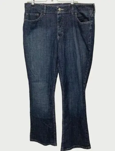 Riders By Lee  Women's Size 18 Mid Rise Bootcut Jeans Blue Dark Wash Denim