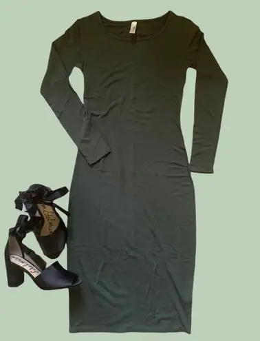 Loveappella Green Long Sleeve Bodycon