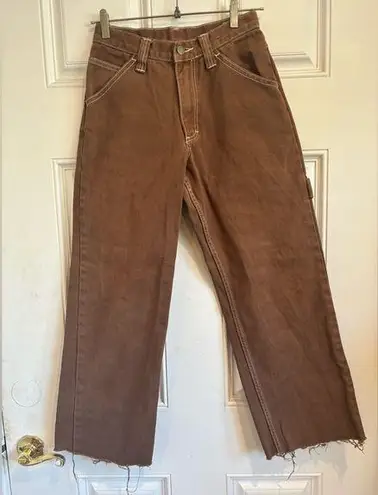 Brandy Melville John Galt wide leg cropped carpenter pants