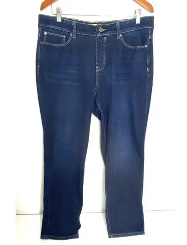 Soft Surroundings Blue Denim Stretchy Skinny Jeans Casual Everyday Comfy Sz PL