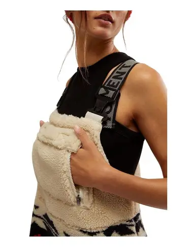 Free People Hit The Slopes Fleece Overalls - Image 4