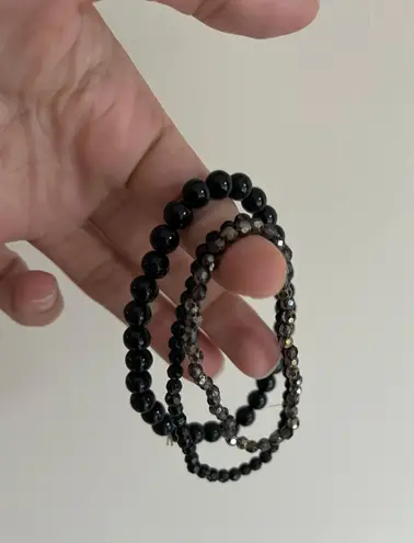 Black Stretch Bracelets