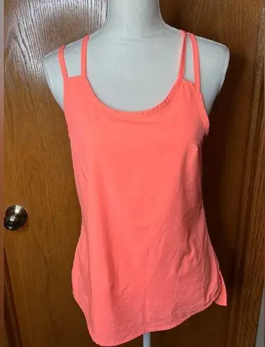 Athleta  go time racer back tank bright coral size small thumbnail 1