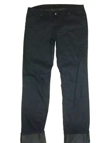 prAna New NWT Womens 14 32 Kara Jeans Skinny Dark Blue Cuff Long Stretch Organic