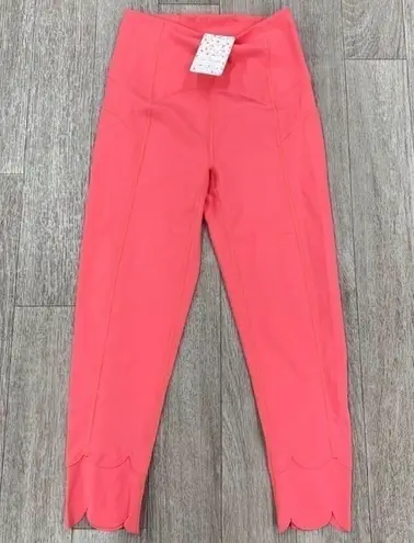 Free People FP Movement High Rise Petal Pusher Leggings in Pink New with Tags XS