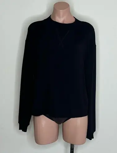 Year Of Ours Mock Neck Sweatshirt In Black