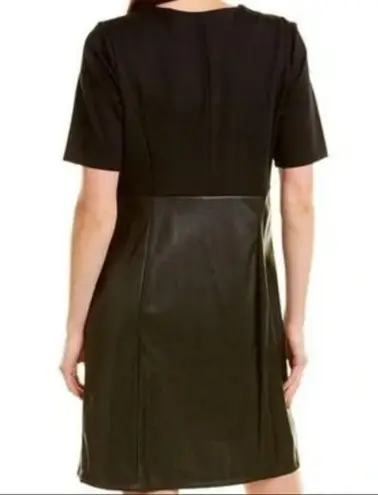 Nanette Lepore NWT Reese Vegan Leather Shift Dress Size 4