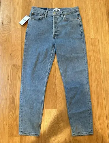 RE/DONE  Jeans 90’s High Rise Crop Medium Wash NWT Size 28