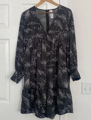 ASOS carried brand Violet Romance starry black maternity dress. Size undefined