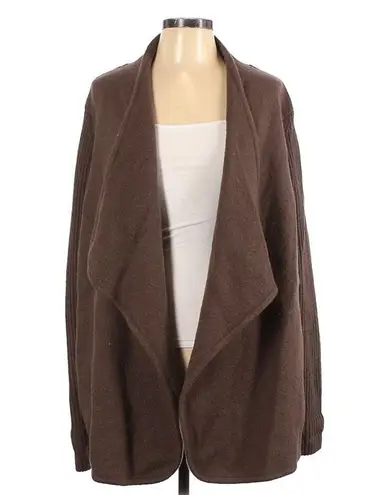 Vince  Jacket Size L Thick Wool Open Front Brown Sugar Warm Cozy Neutral Earth