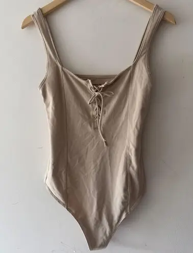 Abercrombie & Fitch  Soft AF Lace-Up Corset Seamless Fabric Bodysuit - Image 2