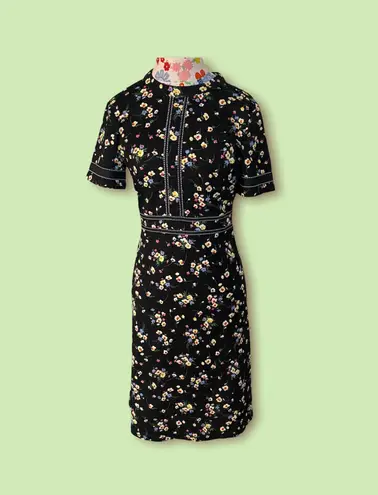 Black Floral Midi Size 4