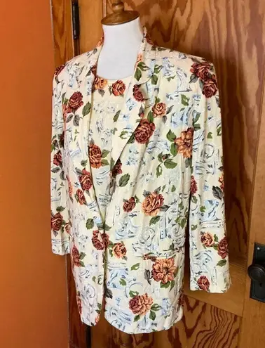 Jaclyn Smith Vintage 90s Jacklyn Smith Autumn Floral Set