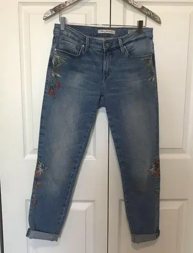 Mavi Jeans CO Adriana Ankle embroidered Blue Size 27