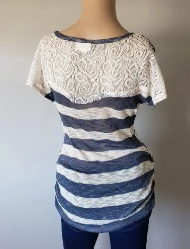 Motherhood Maternity knit striped top size small