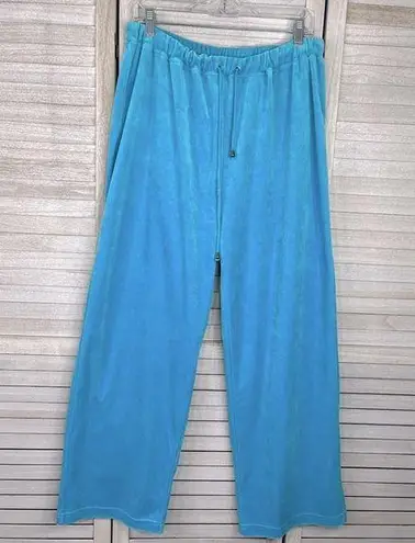 MIRROR IMAGE Velour Activewear/Sweatpants Wide Leg Flare Teal