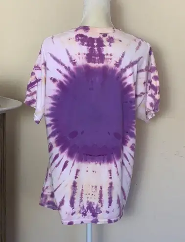 woodstock • peace love music roses tie dye T