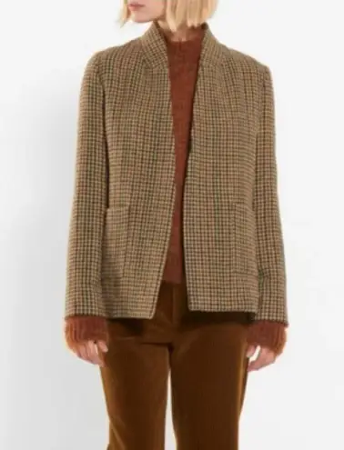 Roseanna Paris Open Front Houndstooth Blazer