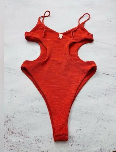 Free People  Mello The Label Cut Out One-Piece Swimsuit Size Medium NWOT $180