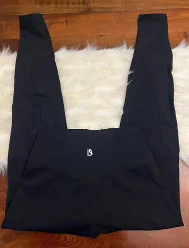 Buffbunny Collection Step-Up Leggings Onyx Black Size Medium V-Back