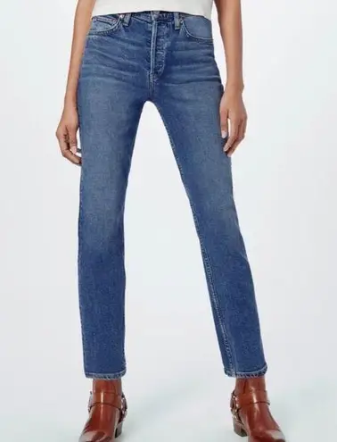 RE/DONE  COMFORT STRETCH HIGH RISE ANKLE CROP Jeans