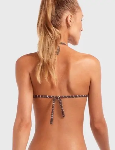 Vitamin A Reversible Bikini Top Talia Cigar Strip