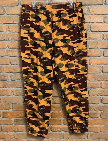 Wild Fable  Pants Women's Size XXL Orange Camo Cargo Jogger Pants Utility Hunting