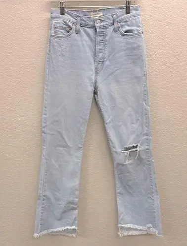 Commune Jeans Light Wash Distressed Straight Leg Jeans 27 Fit