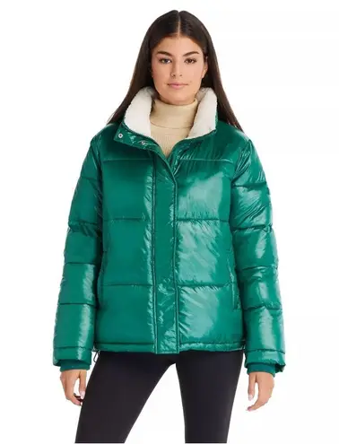 Koolaburra by Ugg Sherpa Lined Puffer Jacket Green coat