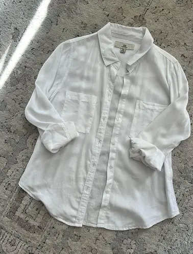 Thread and Supply White Button Down Shirt