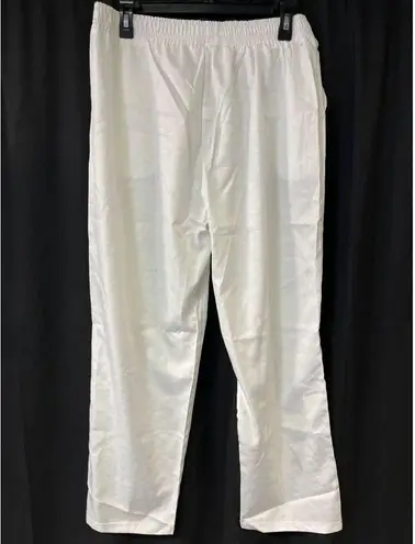 Unique Floral Women's White Pants/Trousers Sz XL SKU 4527