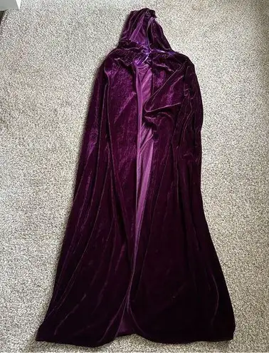 Purple Velvet Hooded Cape Witch Evermore Taylor Swift Coven Willow Eras Size undefined