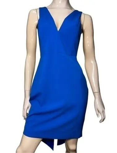 Mason Women’s Size 8 Cobalt Blue Bustier Fitted Top Midi Dress